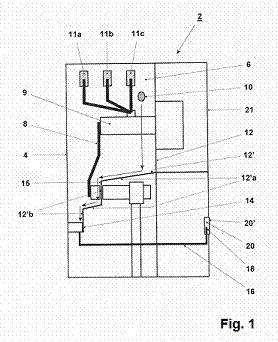 54: ENCAPSULATED SWITCHGEAR The present invention relates to an encapsulated switchgear comprising a housing (4) defining an insulating space (6) and an electrical active part (8; 9, 11a, 11b, 11c)