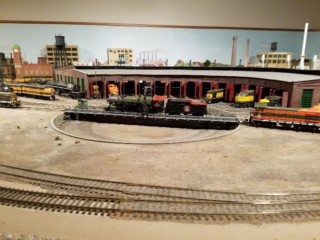 Skeeter is also working on a modest size HO layout in his train workshop building.
