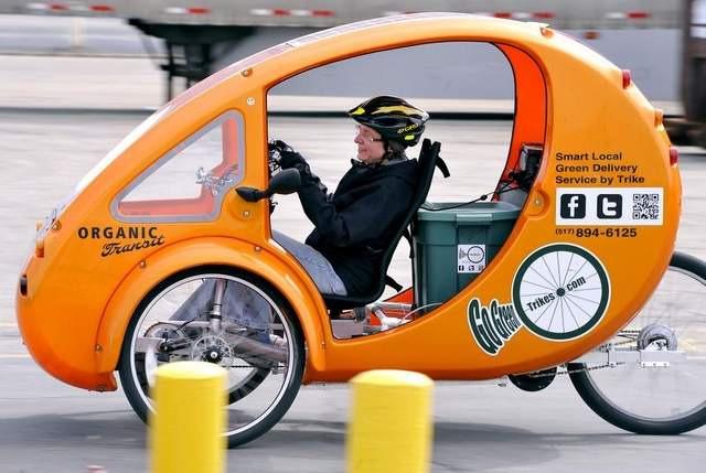 Lansing woman launches trike-based commercial delivery service Yvonne LeFave Apr.
