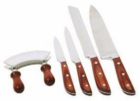 Features a graphic inlay on each handle to help identify which blade is which.