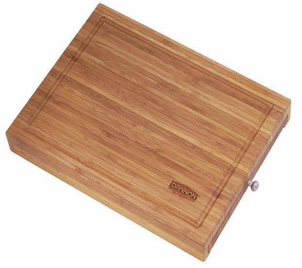 KS06 Bamboo Cutting Board with Knives Bamboo cutting board has a convenient