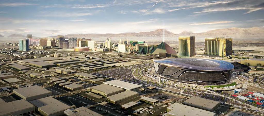 Area Overview (con t) Professional Sports Comes To Las Vegas NFL - LAS VEGAS RAIDERS The Oakland Raiders received the NFL s approval to move to Sin City