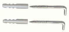 Galvanized steel boiler securing screw - 2 pcs Misure disponibili / Available measures : 90-120 - 150 MMS Misure disponibili /