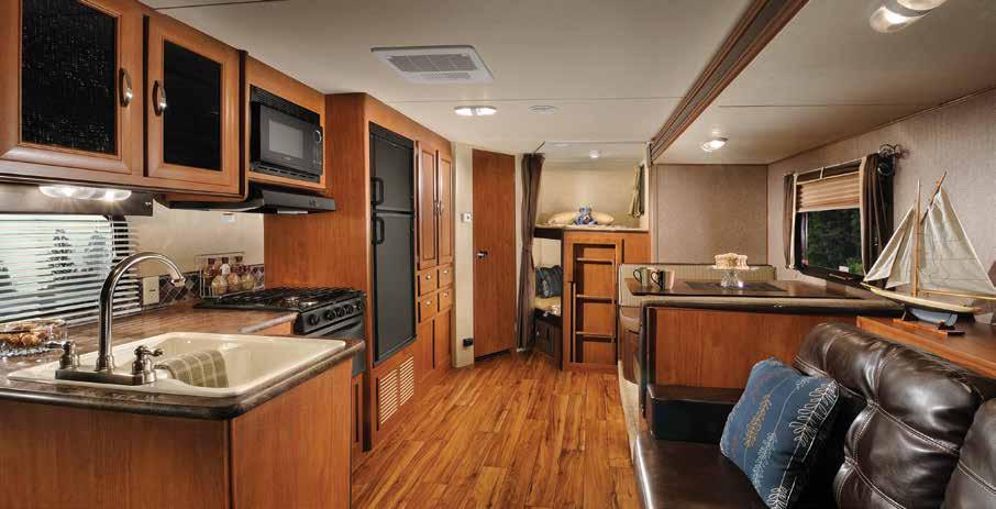 DESIGNED FOR THE WHOLE FAMILY. EXCELLENT CRAFTSMANSHIP Our skilled craftsmen have years of experience building beautifully finished RVs.