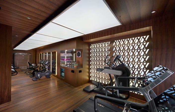 With a fully equipped fitness centre,