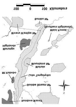WR=wildlife reserve) or ungazetted areas with species data (no