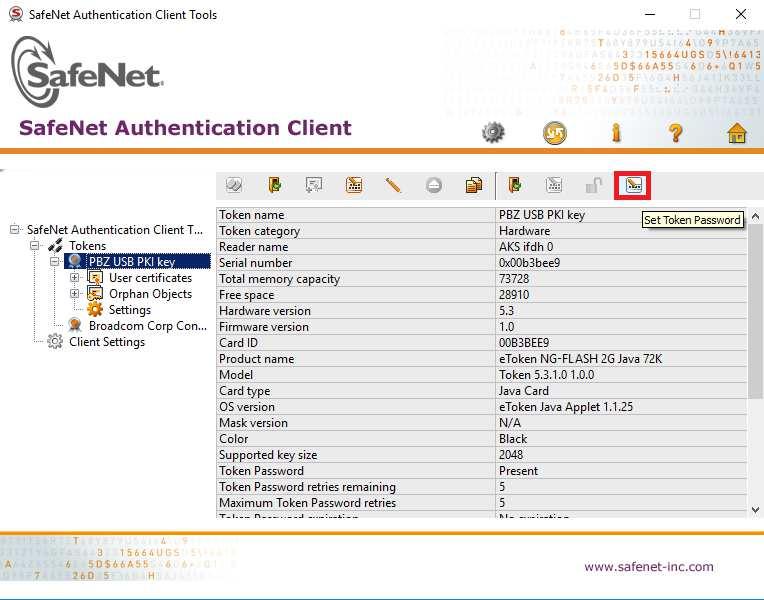 Slika 15 - Pokrenite SafeNet Authentication Client Tools 5.