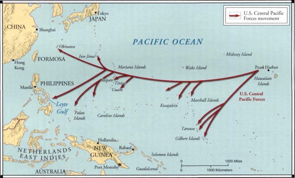 Island-Hopping From February 1943 on, the US forces