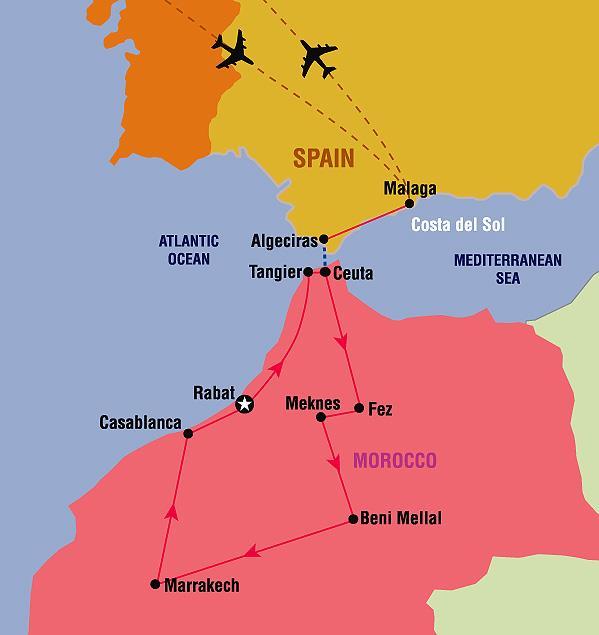Full Day Tour to the ancient town of Malaga. Round-Trip airport transfers.