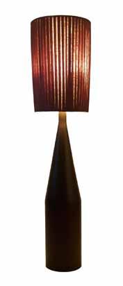 FL8180 Description: Wisteria Floor Lamp Dimensions: 18 Diam x 74 H Finish: Wood Painted