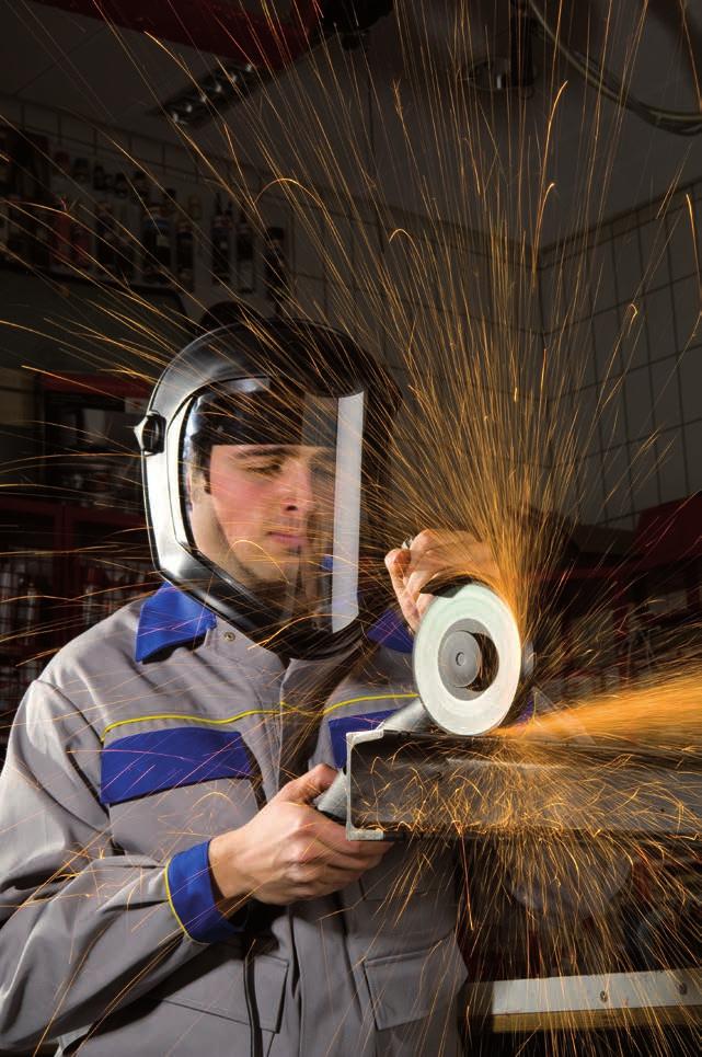 Face Shields FACE-PROTECTION SCREEN Perfect protection for grinding and cutting work, as well as