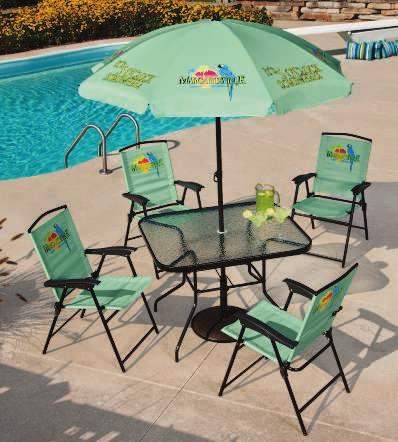 Umbrella and Chair Fabric MARGARITAVILLE PATIO SET Take the essence of beach living with you!