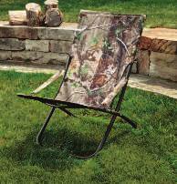 5"W x 64"L x 44"H REALTREE FOLDING HAMMOCK CHAIR Durable powder coated steel frame with weather-resistant