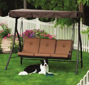 Canopy for shade is included - now it's naptime! Supports 750 lb. 801142 $369.99 Seat 48"D x 18"H Overall 89"W x 79"H B.