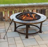 34" SLATE FIRE PIT Slate top with steel bowl and base.