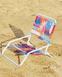 7-POSITION HI-BOY BEACH CHAIR Ideal for the sidelines at a soccer game or basking on the beach.