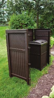conceal refuse cans, or cover mechanical equipment. Includes 5 steel anchoring posts. 700093 $119.