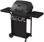 thermometer. 801072 $289.99 E E. 2-BURNER GAS GRILL 30,000 BTU with main and side burners. 300 sq. in. total cooking area.