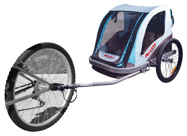 Includes Adjustable Jogger Handle And Fixed Wheel Jogger Kit. 20 SST1 DELUXE 2-BIKE 1 1/4 & 2 HITCH MOUNTED CARRIER Lightweight Steel Construction Trailer.