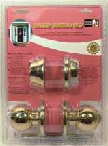 Residential Door Locksets TUBULAR DEAD BOLTS Combo Entry Locksets - Single Cylinder Combo 100450-100451 DESCRIPTION