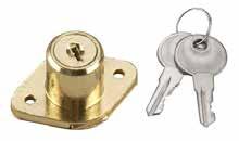 KITS LATCHES Brass Drawer Lock Color / Finish: Brass Diameter: 7/8 in (22.