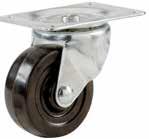 Rubber General Duty Swivel Casters Wheels Bed Roller, Stem W/Socket Wide Wheel Bed Casters; For wood or metal bed frames.