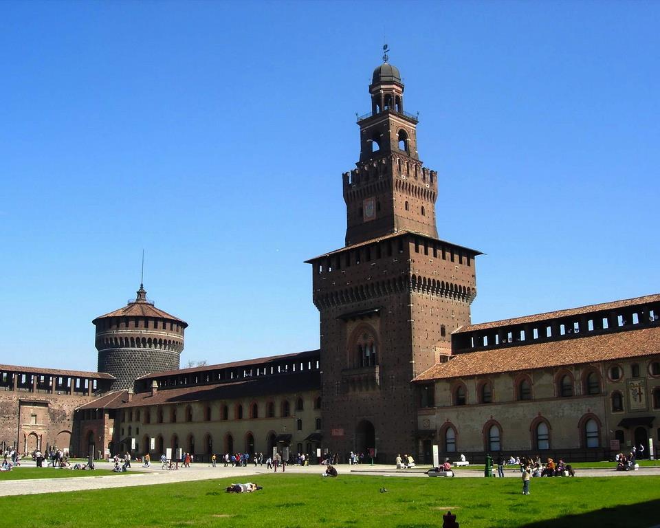 OPENING PARTY IN THE CASTLE - JULY 4th The Castello Sforzesco, the famous 15