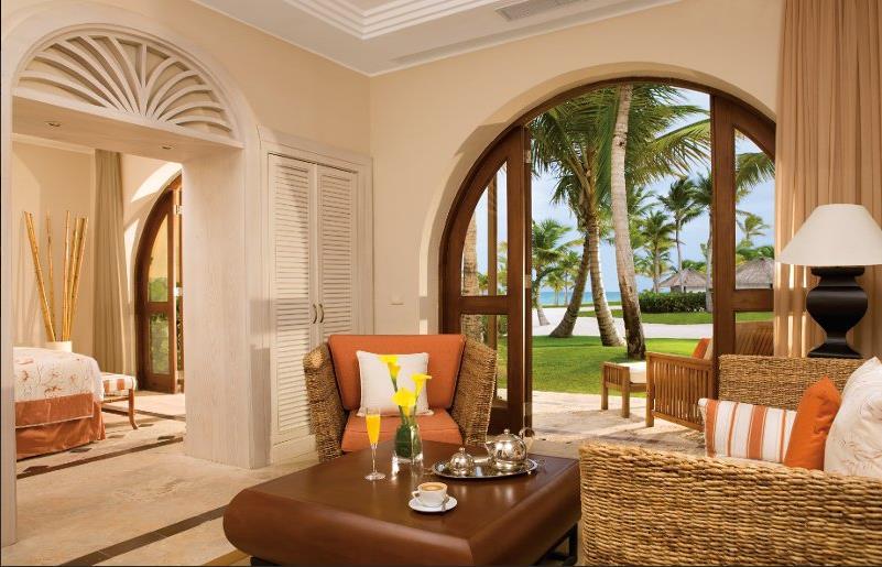 Premium Beach Front Junior Suite: Located in the Colonial section or main buildings ground