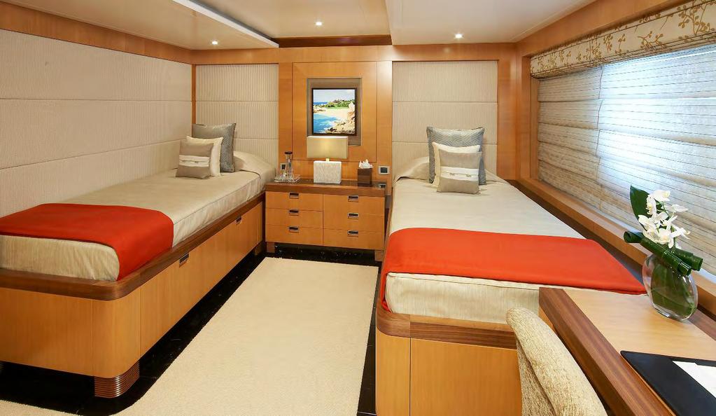 master and VIP cabins enhances the