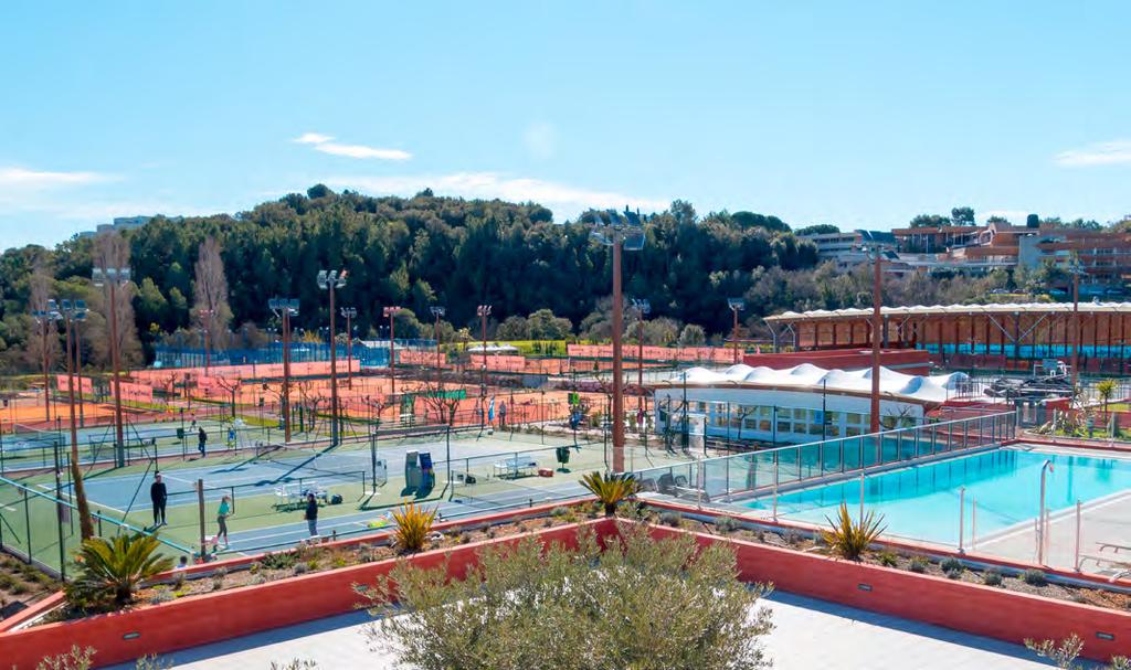 Mouratoglou Tennis Academy The Mouratoglou Tennis Academy provides state of the art sporting infrastructures.