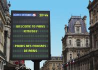to the congress and delegates by the city of Paris: - Main train stations and Airport terminals will advertise and greet delegates.