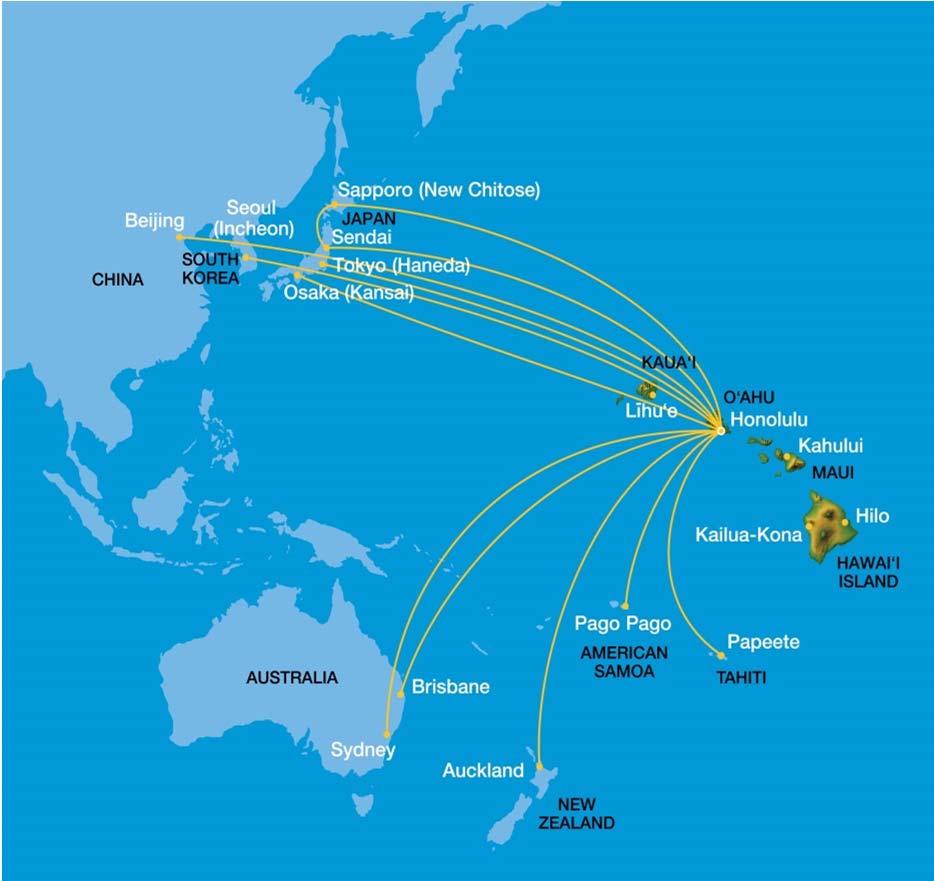 Broadest International Portfolio to Hawai i Route Maturation Focus With slower expansion we are pivoting to network maturity Bolster global sales effort to optimize