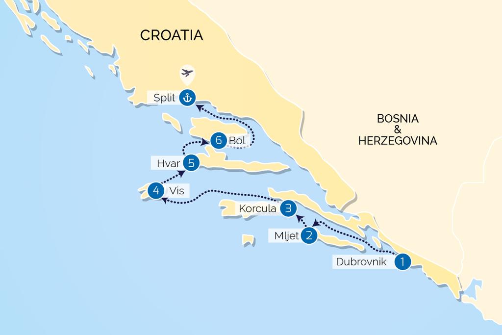 CROATIA LUXURY CRUISE: FROM DUBROVNIK TO SPLIT Enjoy the highlights of southern Croatia on a brand new luxury vessel.
