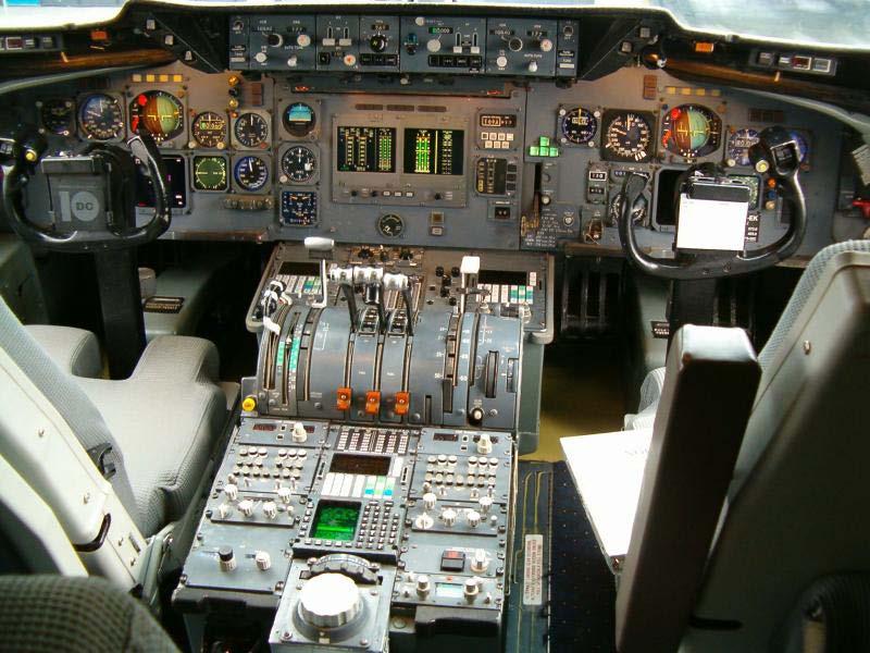 Airline Cockpit Evolution - Then Direct flight controls