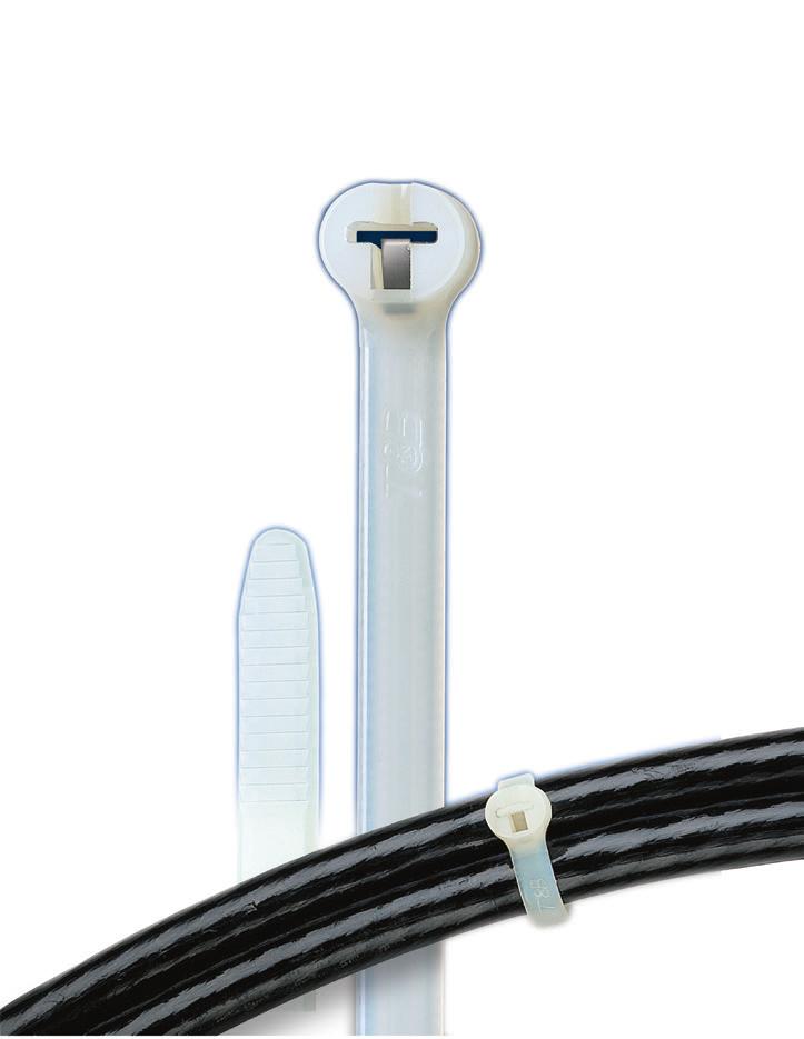 Overview Choose Genuine Ty-Rap High-Performance Cable Ties for Quality, Performance and Innovation. The original oval, Low-Profile Head gives a professional, quality look to wire bundling projects.