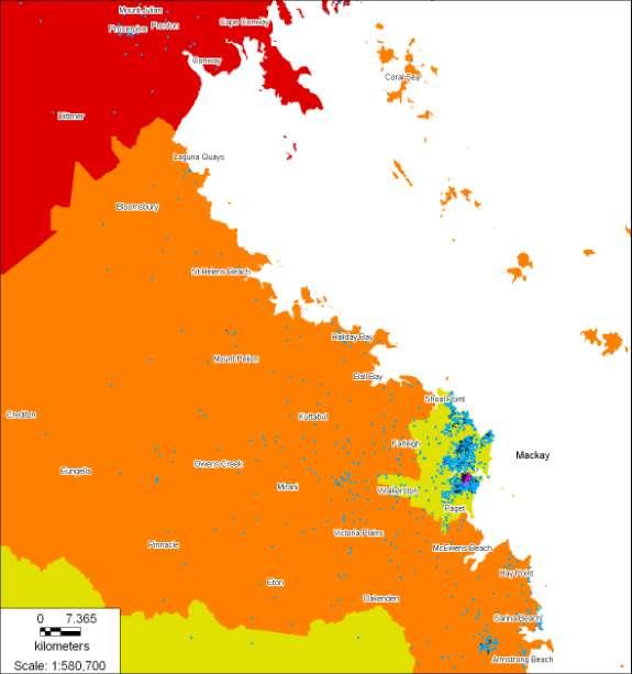 Figure 2: Mackay area Key to map For