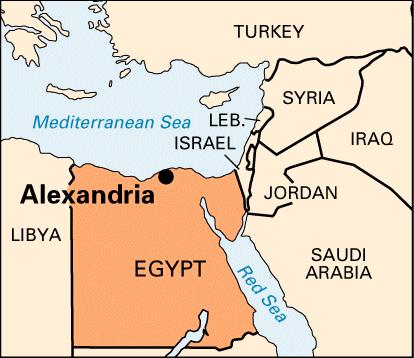 The city of Alexandria was the greatest of cities this time.
