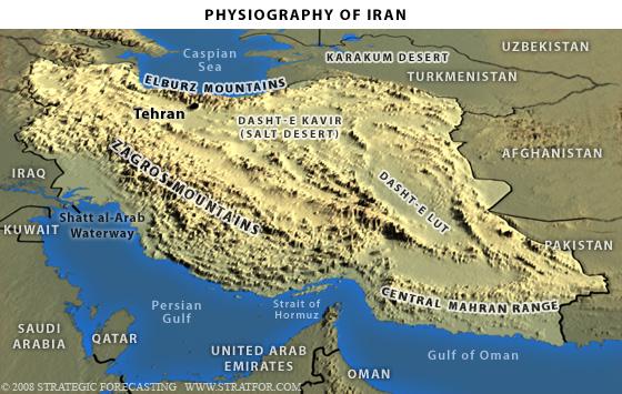 The people of ancient Iran / Persia were hindered by geography (high mountains, salt