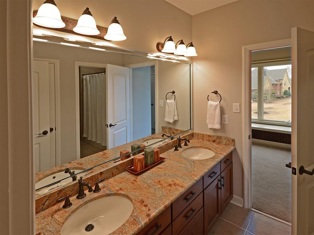 all connecting to bathrooms, offer ample space