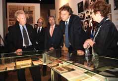 rescue organization. On a recent trip to Yad Vashem, American television and radio talk show host Larry King (front right) toured the Holocaust History Museum and Children's Memorial.