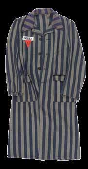 Here the prisoners' civilian clothes were marked with a red Star of David. Thus the coat Chaya (b. 1926) received there bore a red star.