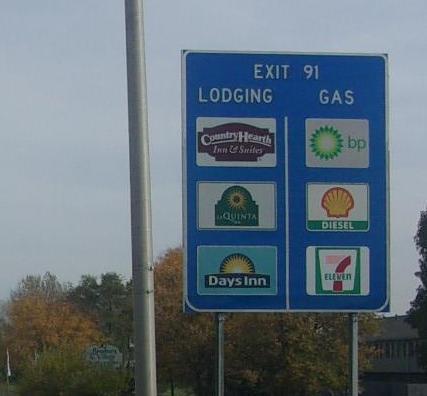Attraction Signs: Logo Program Specific Service (Logo) Sign Program INDOT started pilot project on I-70 in 1984 Statewide implementation with a contractor