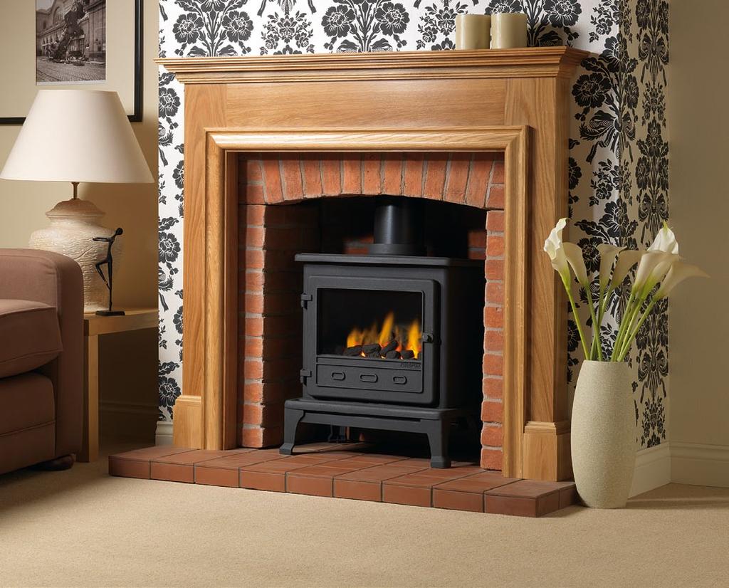 in traditional cottage brick fireplace 10 OUTPUT TO WATER OUTPUT TO ROOM Nominal output when burning wood 7.
