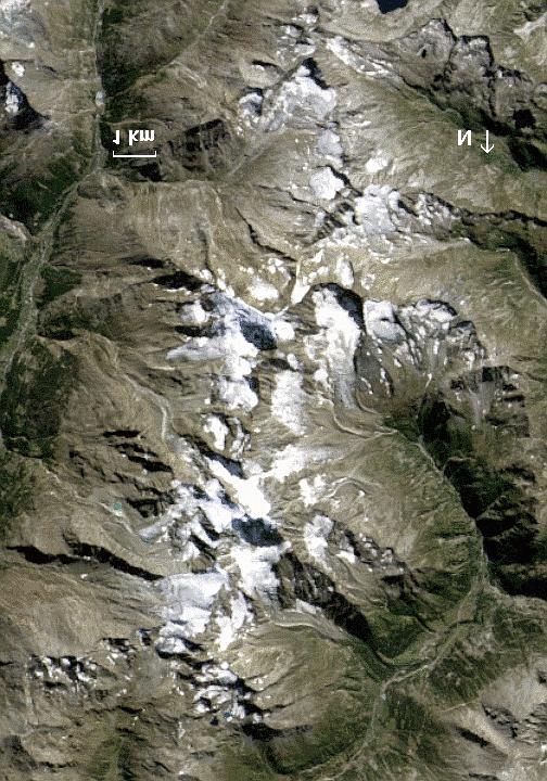 tion was also used from Rott and Markl (1989) for individual glaciers in the Ötztaler Alps in Austria. For a larger number of glaciers this method is too laborious. Figure 1.