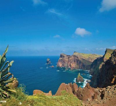 Madeira Known as the floating garden island, Madeira more than lives up to its name. A delightful destination with luxuriant green scenery, walking trails and soaring cliff faces.
