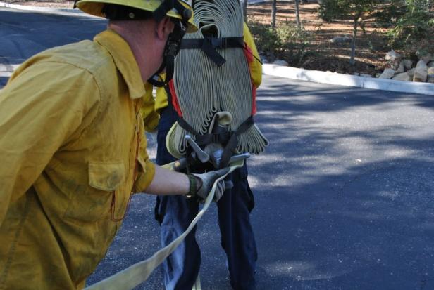 The progressive hose lay then continues with subsequent packs using the same steps as above.