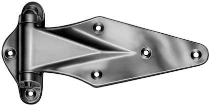 1070 1070 & 1071 NARROW FLANGE HINGES Workhorse hinges in two sizes. High strength with stainless steel through pin. Material: High pressure die-cast zinc, stainless steel pin.