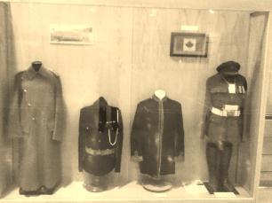 military uniforms Display