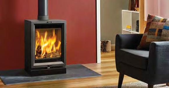 Available in both woodburning and multi-fuel versions, the 5T s height makes it a great choice for homeowners looking to fill a tall inglenook or make a big impact against a living room wall - with a