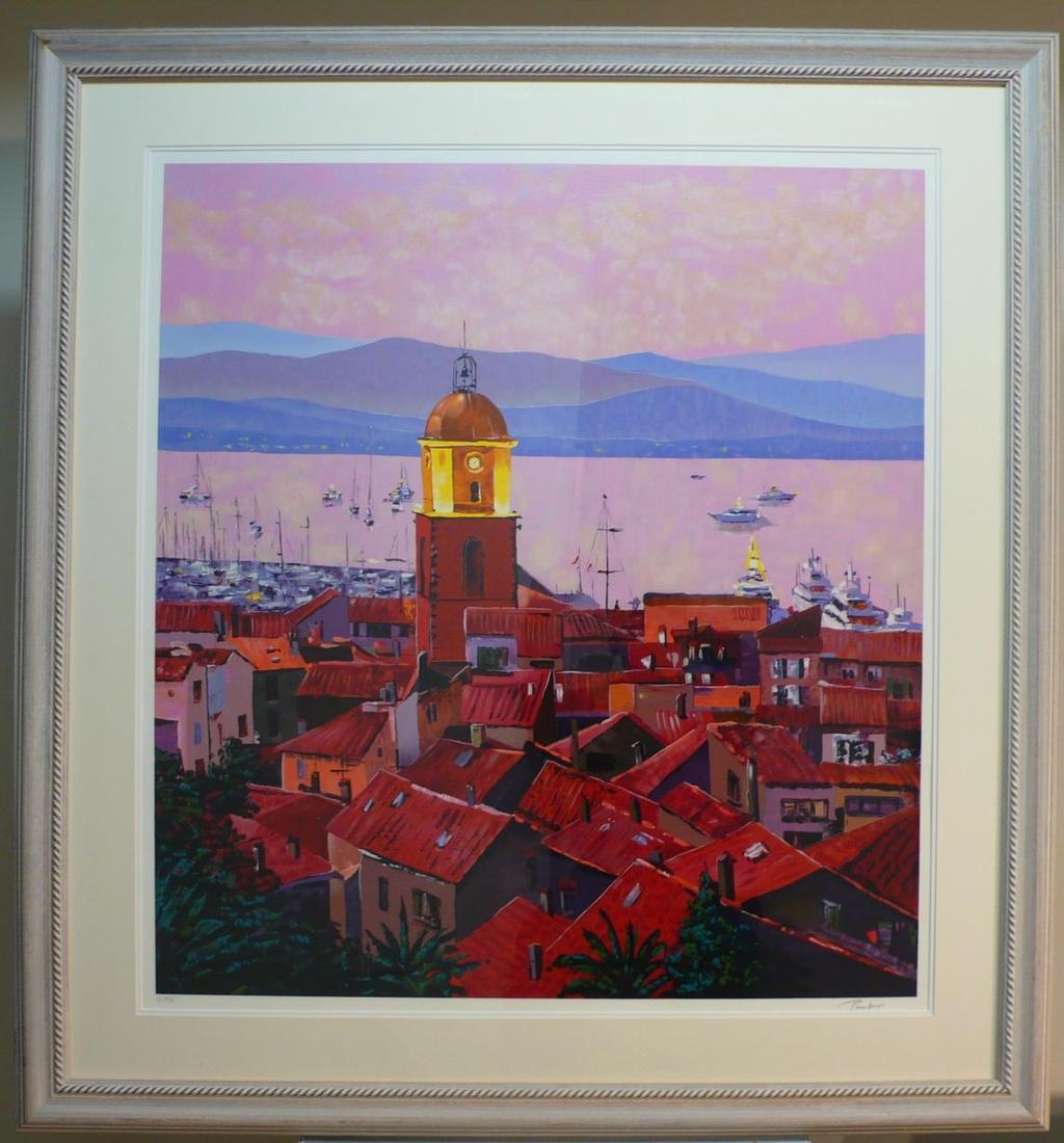 Red Sunset by Alex Pauker HC 14/75, circa 2003 Source/Certificate of Authenticity Park West Gallery COA and appraisal